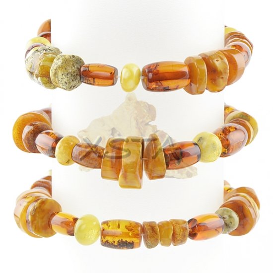 Mix light colors Amber bracelet